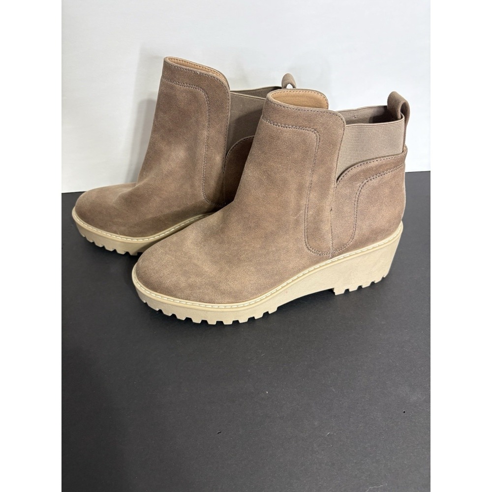 NWT Dolce Vita Suede Waterproof Ankle Boots‎ Tan Suede Size 10 Rango